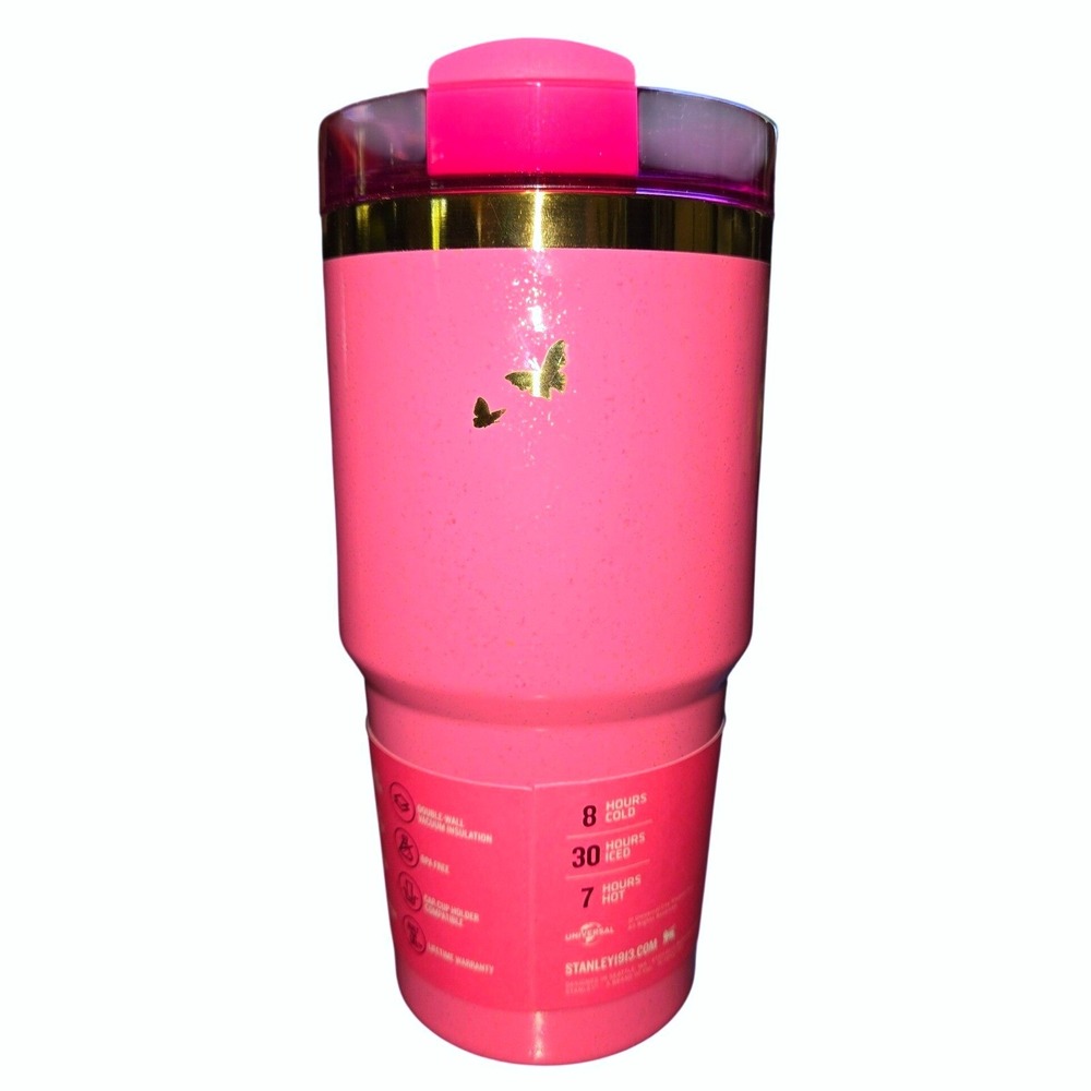 Stanley x Wicked Quencher H2.0 FlowState 20oz Tumbler Glinda Pink Limited Ed. - Picture 2 of 6